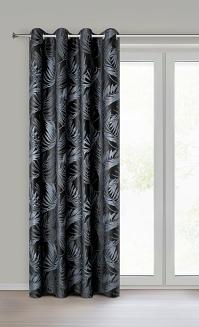 Zasłona gotowa na przelotkach VERA 140x250 Eurofirany czarny