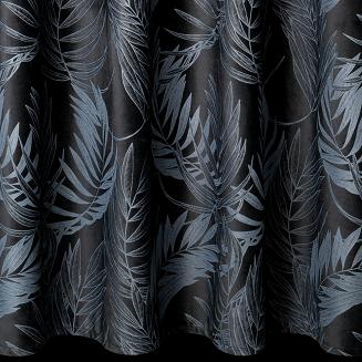 Zasłona gotowa na przelotkach VERA 140x250 Eurofirany czarny