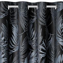 Zasłona gotowa na przelotkach VERA 140x250 Eurofirany czarny