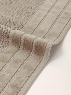 Ręcznik bawełniany o ryżowej strukturze Loren 30x30 mocca