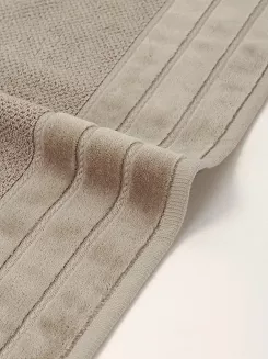 Ręcznik bawełniany o ryżowej strukturze Loren 30x30 mocca