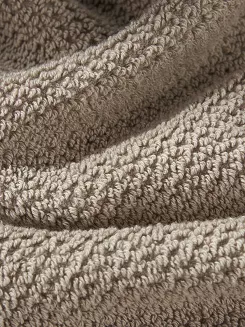Ręcznik bawełniany o ryżowej strukturze Loren 30x30 mocca