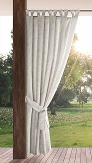 Zasłona gotowa na szelkach GARDEN 155x200 Eurofirany biały