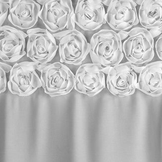 Zasłona gotowa na przelotkach ROSES 140x250 Eva Minge Eurofirany biały