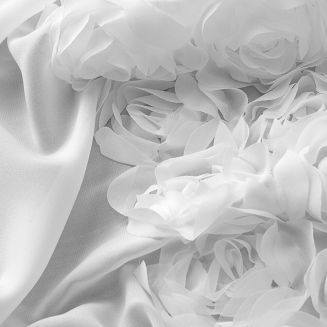 Zasłona gotowa na przelotkach ROSES 140x250 Eva Minge Eurofirany biały