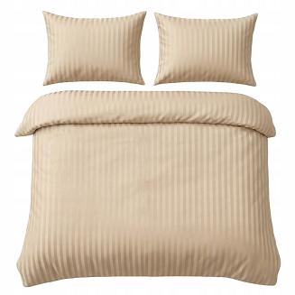 Komplet pościeli hotelowej adamaszek La Perriere 220x200 beżowa