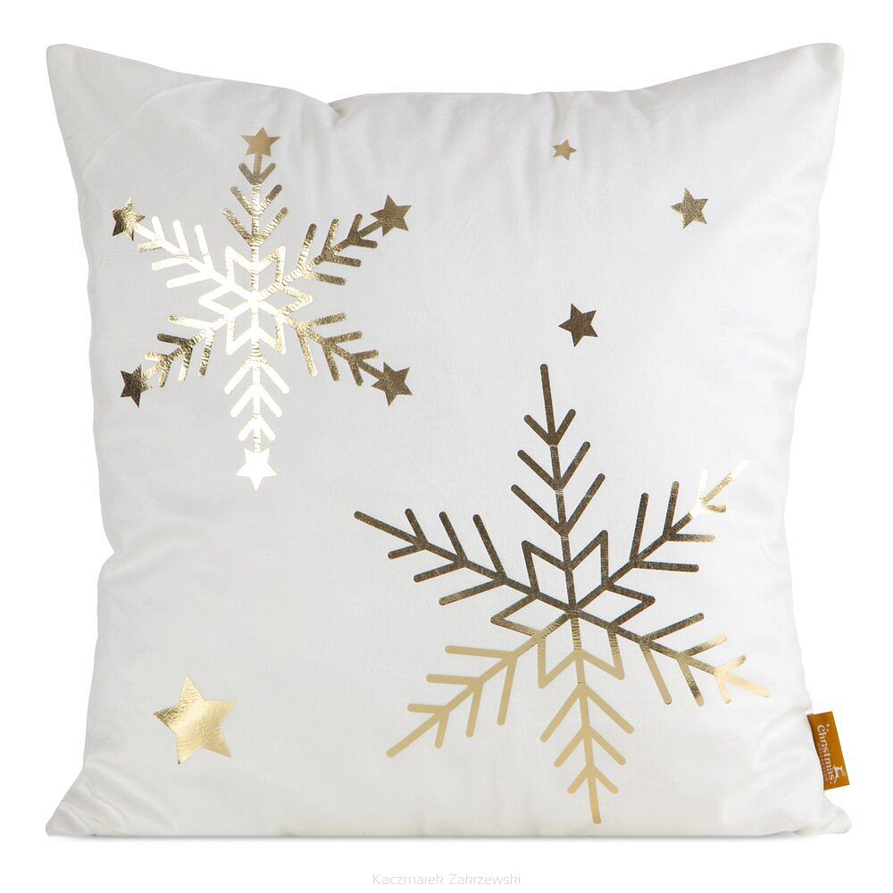Poszewka dekoracyjna świąteczna 45x45 Eurofirany biały