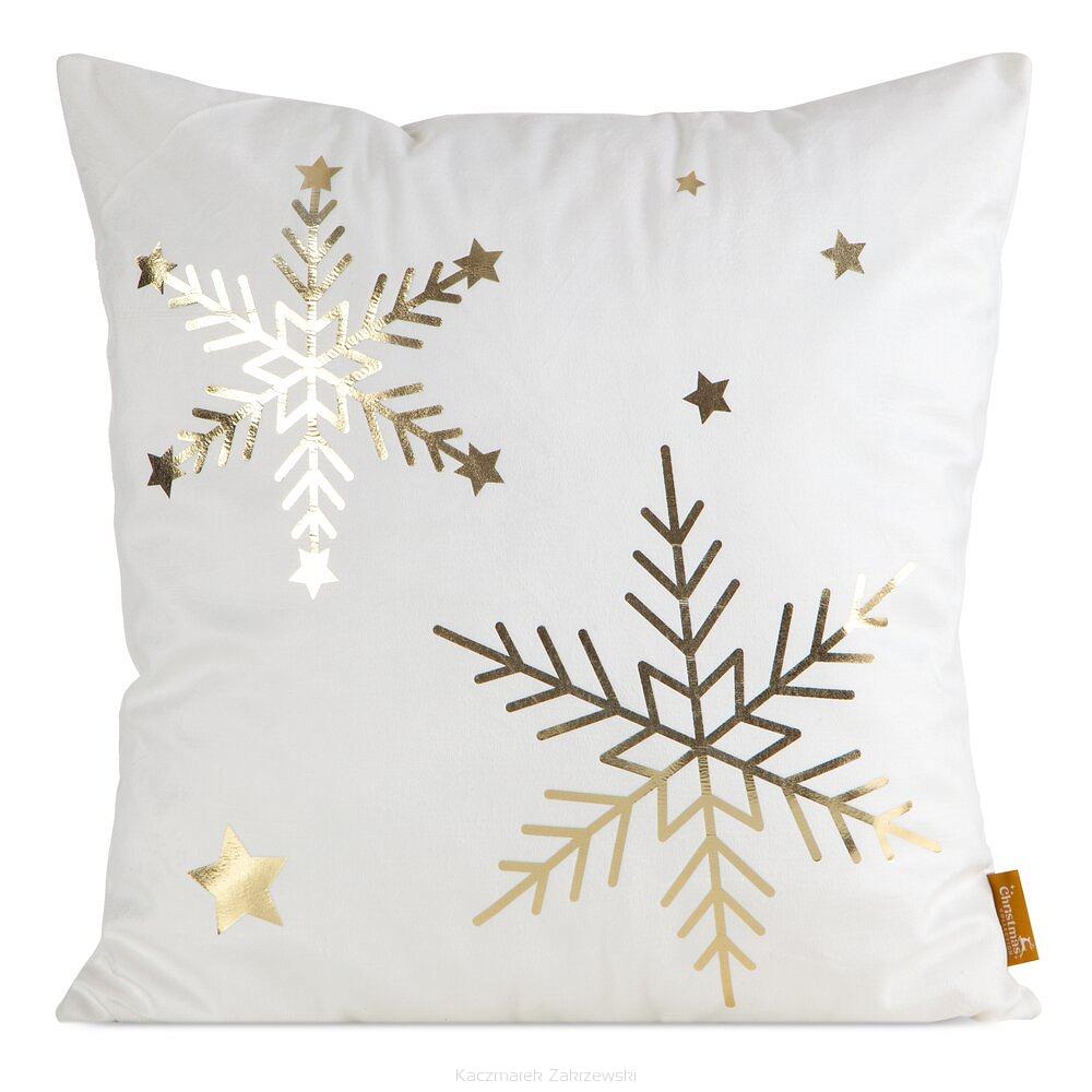 Poszewka dekoracyjna świąteczna 45x45 Eurofirany biały