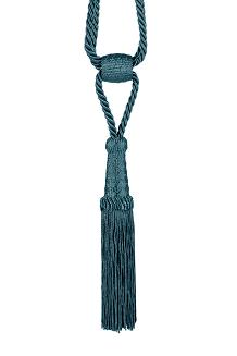 Sznur dekoracyjny do zasłon ciemnoturkusowy