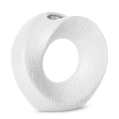 Wazon dekoracyjny RISO 19x7x18 Eurofirany biały