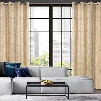 Zasłona gotowa na przelotkach LIREN 140x250 Eurofirany beżowy