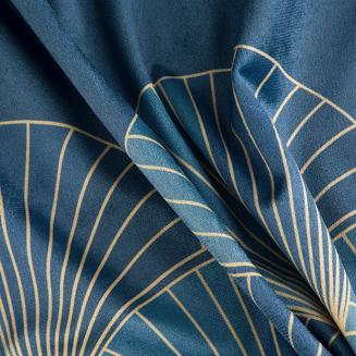 Zasłona gotowa na przelotkach GINA 140x250 Design91 granatowy