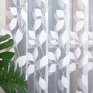 Firanka żakardowa gotowa na żabki MARTA 200x250 biała