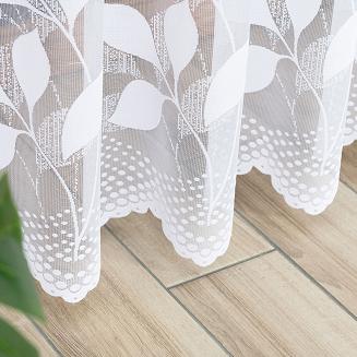 Firanka żakardowa gotowa na żabki MARTA 200x250 biała