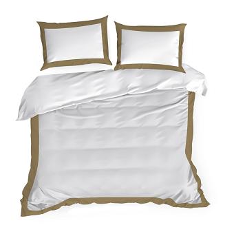 Pościel satynowa B+ZŁOT 160x200 Eurofirany biały