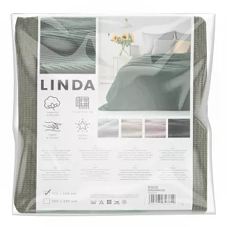 Koc narzuta LINDA 200x220 Eurofirany zielony
