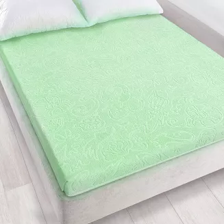Prześcieradło frotte bez gumki Tulipan 175x220 ZWOLTEX jaśminowe GRUBE