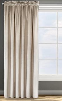 Zasłona gotowa na taśmie ROSA 140x270 Eurofirany beżowa