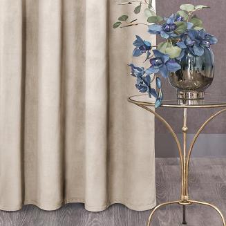 Zasłona gotowa na taśmie ROSA 140x270 Eurofirany beżowa