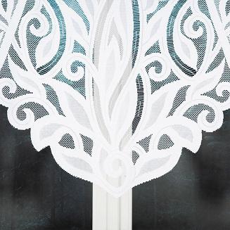 Firanka żakardowa gotowa na żabki POLA 275x130 biała