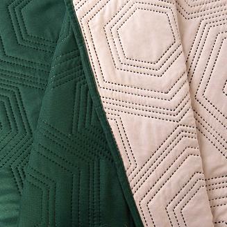 Narzuta dekoracyjna Tara 200x220 Darymex jasno różowo-zielony we wzór geometryczny