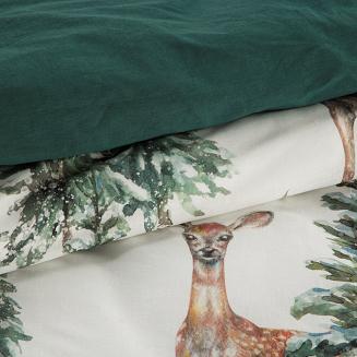 Komplet pościeli świąteczny POS 220x200 Eurofirany biały