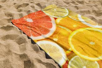 Ręcznik plażowy 100x180 owoce cytrusowe