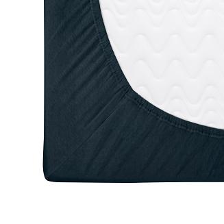 Prześcieradło jersey z gumką 160x200 Basic Darymex ciemnogranatowy