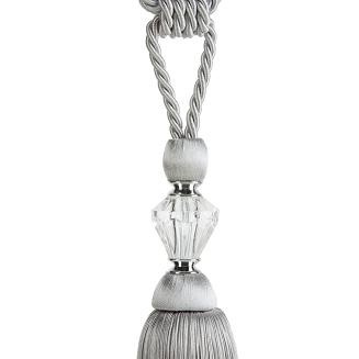 Sznur dekoracyjny do zasłon VILIA srebrny