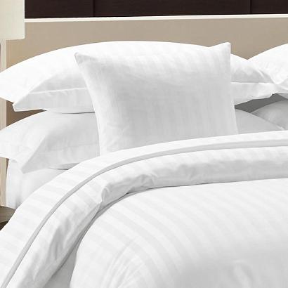 Poszewka z adamaszku 50x60 bawełniana biała