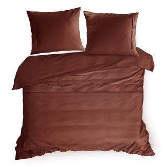 Pościel satynowa X2 220x200 Eva Minge Eurofirany marsala