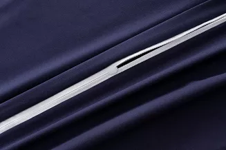 Pościel 160x200 jednobarwna granatowa wzorzysta plisa falbana