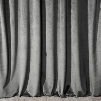 Zasłona gotowa na przelotkach MELANIA 140x250 Eurofirany stalowa