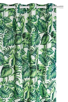 Zielona Zasłona Do Salonu W Liście 140x250 PALMS