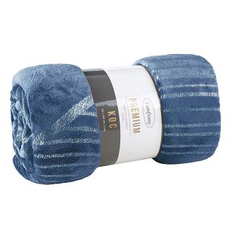 Koc narzuta GINKO3 150x200 Eurofirany niebieski