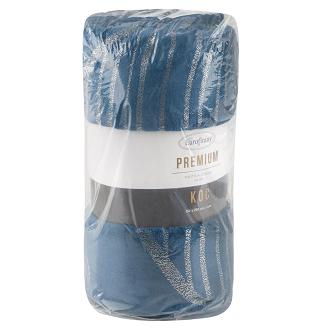 Koc narzuta GINKO3 150x200 Eurofirany niebieski