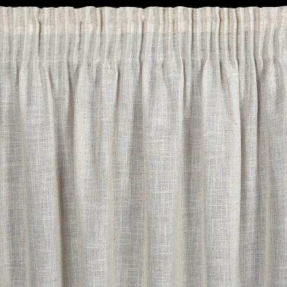 Zasłona gotowa na taśmie KARLI 140x270 Eurofirany naturalna z dodatkiem lnu