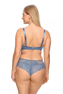 Biustonosz z koronką Push Up Abigail 1226 niebieski
