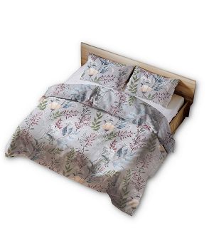 Pościel z kory 220x200 szara roślinna oaza