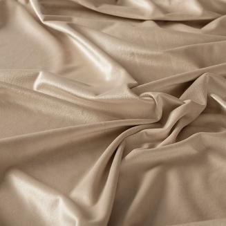 Zasłona gotowa na taśmie VELVI 140x240 ciemnokremowa