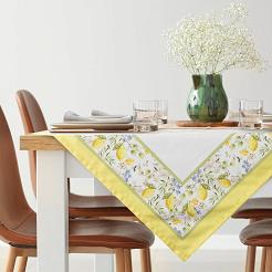 Obrus dekoracyjny SUMMER16 90x90 Eurofirany jasnokremowy