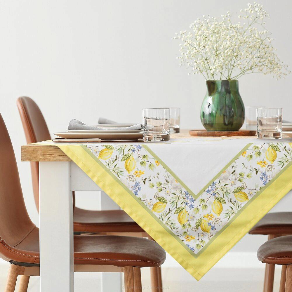 Obrus dekoracyjny SUMMER16 90x90 Eurofirany jasnokremowy