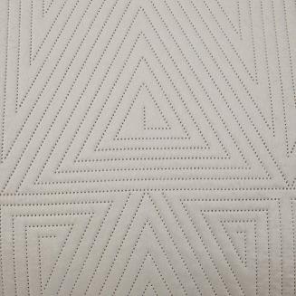 Narzuta dekoracyjna TRIO 200x220 pikowana jasnobeżowa