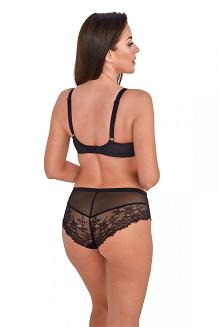 Biustonosz GAIA Full Cup Zoe 1205 usztywniany czarno-różowy