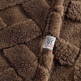 Koc narzuta CARO 70x160 Design91 ciemnobrązowy