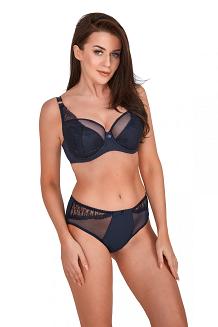 Biustonosz GAIA Semi-Soft Naomi 1209 półusztywniany granatowy