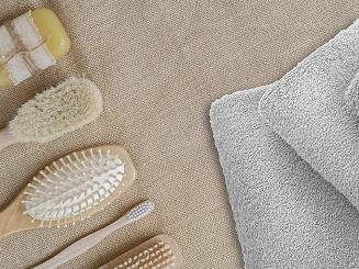 Ręcznik frotte Bari 30x30 gładki szary