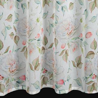 Zasłona gotowa na przelotkach ROSA 140x250 Design91 kremowy