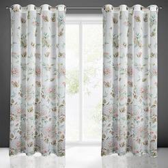 Zasłona gotowa na przelotkach ROSA 140x250 Design91 kremowy