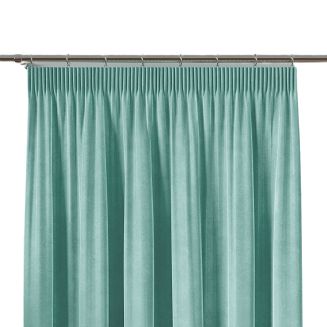 Zasłona gotowa na taśmie VELVI 140x230 miętowa